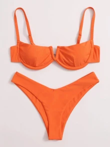 Bikini con ferretto push-up nuovo per donne, set di bikini sexy e alla moda per l estate in spiaggia