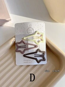 DIYPLUS 15pcs Pink Hair Clips Set: Heart, Star Shape BB Hair Clips & Matte Gradient Side Bangs Hair Clips, Suitable For Daily Use (Can Be Purchased Separately, 3pcs/Set If Purchased Separately),Pink Accessoriesy2k,Hair Barrettes Claw Clips, Cute Accessories