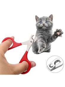 Cat Nail Clippers For Small Kittens, Professional Puppy Claw Cutter - Red - View 1