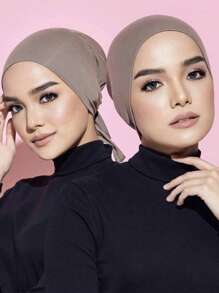 1 pièce de bandeau élastique en modal pour dames avec sangle réglable, à plusieurs couleurs ou de couleur unie pour un port quotidien, chapeau, cadeau parfait pour la mère, une amie, bonnet de cheveux bonnet de nuit