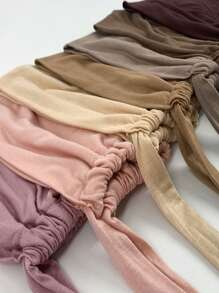 1 pièce de bandeau élastique en modal pour dames avec sangle réglable, à plusieurs couleurs ou de couleur unie pour un port quotidien, chapeau, cadeau parfait pour la mère, une amie, bonnet de cheveux bonnet de nuit