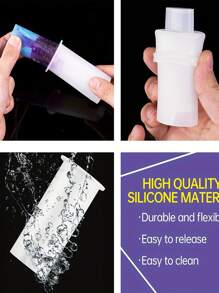 1入組打火機外殼DIY樹脂模具，適用於裝飾J3 J5 J6打火機和保護套，支撐架環氧樹脂倒模矽膠模具 - 白色 - 查看 10