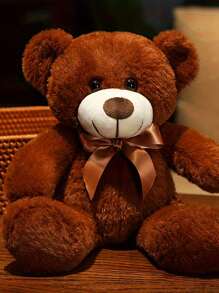 Molutian Christmas Decoration 25cm/9.84in Bear Plush Toy Comfortable Hugable Bear Plush Toy 3 Colors - Anime Style Multi-Occasion Gift Room Decor Birthday Party Gift Romantic New Year Gift Valentine's Day Gift For Family And Friends,Home Decoration