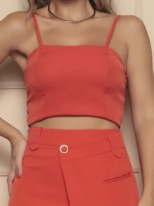 Women Two-Piece Outfits - Orange - View 1