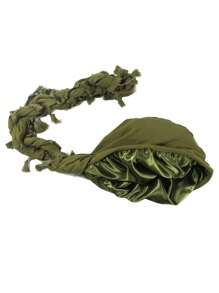 Retro Tassel Headband Twisted Turban Hat Personalized Hair Care Twist Tail Hat Halloween