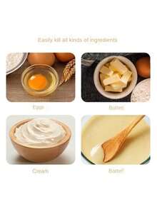 Stainless Steel Semi-Automatic Egg Beater In Stock, Whisking Cream Tool, Extendable Rotating Egg Beater - Silver - View 7