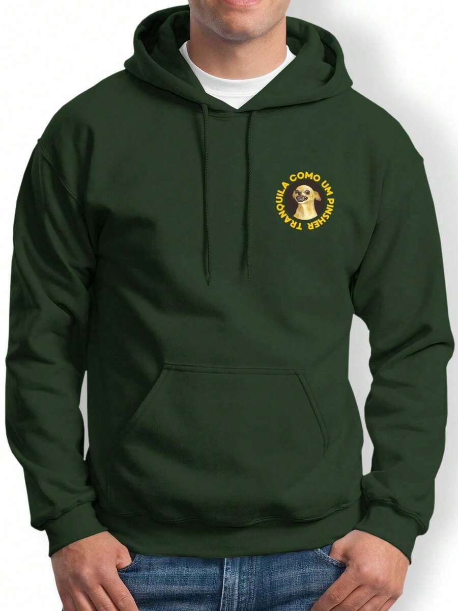 Men Sweatshirts - Màu xanh lá cây đậm - Xem 1