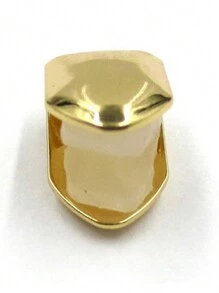 Grillz Unitário Banhado A Ouro 18k Capa Para Dente Hip-hop