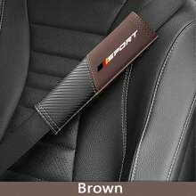 2 Peças Almofadas de Cinto de Segurança de Couro Artificial para , Mitsubishi, MG, BMW, Audi, Conforto na Direção, Capa de Tira