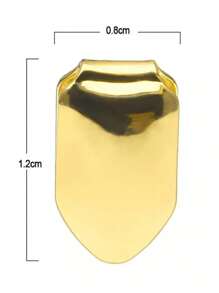 Grillz Unitário Banhado A Ouro 18k Capa Para Dente Hip-hop