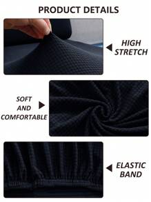 1 Pièce Housse De Coussin De Siège De Canapé, En Élastique Haut, Détachable, Lavable En Machine, Résistante Aux Éclaboussures, Convient Aux Coussins De Siège Et De Dossier De Canapé En Polyester Dans Le Salon.