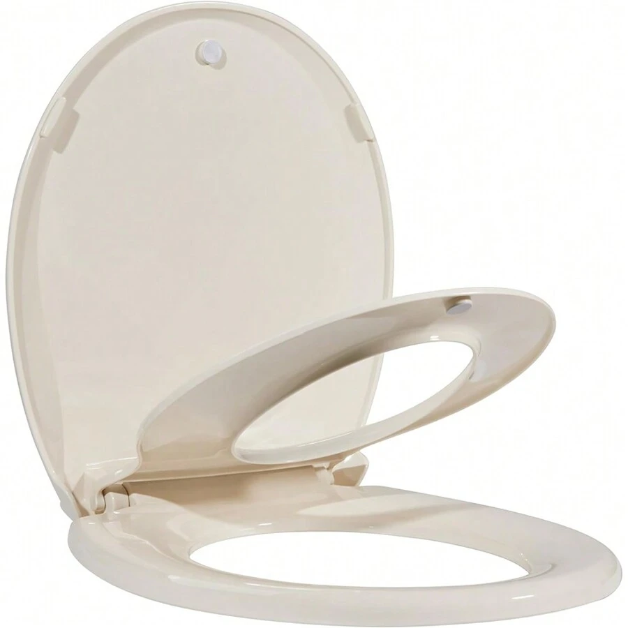 Round Toilet Seat, Potty Training Toilet Seat, With Slow Close And