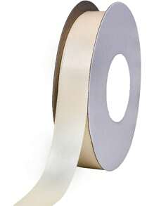 1pc 100 Yards Multicolor 0.65cm Wide Single-Face Polyester Satin Ribbon, Suitable For Crafts, Wedding, Gift Wrapping, Bow Making And Other Projects. - Multicolor - View 5