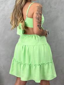 Women Dresses - màu xanh lá - Xem 2