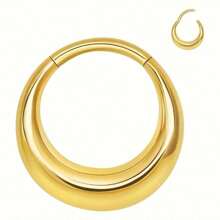 1pc 316L Stainless Steel Nose Septum Ring And Cartilage Earrings - Simple Body Piercing Jewelry For Decoration And Style