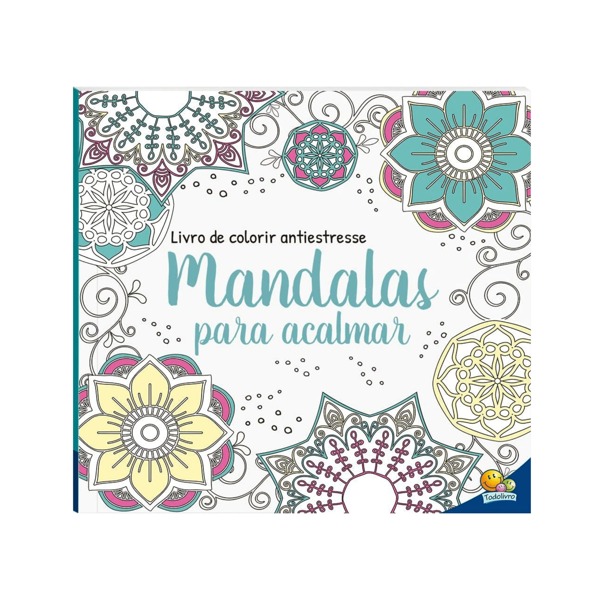 Livro Arteterapia Mandalas para Acalmar | Colorir Antiestresse | 48 páginas | Envio Imediato!