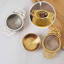 إبريق شاي مع أوعية تنقيط من الفولاذ المقاوم للصدأ، منخل شاي ورقي أوراق حرة، أوعية ترشيح الشاي، منخل الشاي المطلي بطبقة دقيقة للشاي الحر، مناسب للمطاعم والرجوع إلى المدرسة