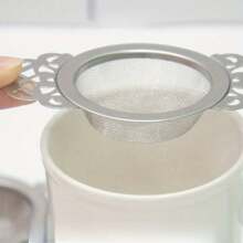 إبريق شاي مع أوعية تنقيط من الفولاذ المقاوم للصدأ، منخل شاي ورقي أوراق حرة، أوعية ترشيح الشاي، منخل الشاي المطلي بطبقة دقيقة للشاي الحر، مناسب للمطاعم والرجوع إلى المدرسة