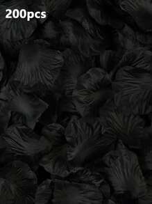 200 片/400 片/1000 片人造玫瑰花瓣，浪漫之夜派对婚礼装饰用品，非常适合情侣 DIY 工艺品和约会装饰情人节