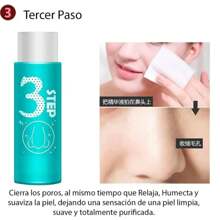 mascarilla liquida para retirar espinillas tratamiento de 3 pasos limpiador de puntos negros granos y espinillas de tu nariz - Multicolor - Ver 4