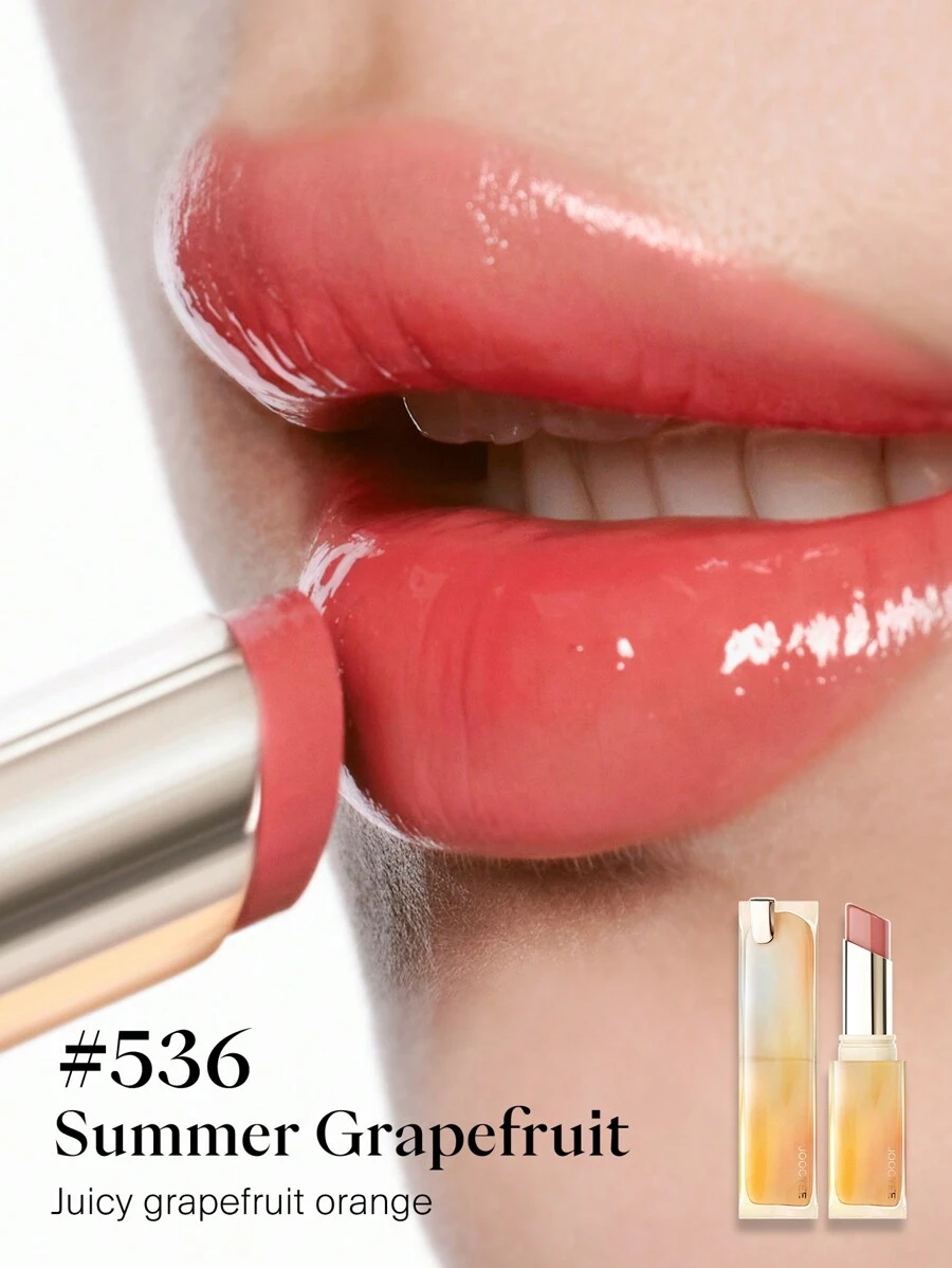 JOOCYEE Glazed Rouge 536 葡萄柚保湿持久不褪色唇膏，夏季