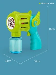 1入組肥皂泡槍，自動泡泡製造機，適用於兒童生日婚禮萬聖節戶外遊戲泡泡玩具 - 彩色 - 查看 4