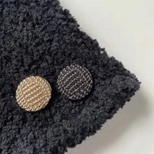 Vintage Antique Brass Buttons 10PCS - Multi-Size 15-25mm Black/Gold Alloy Buttons For Blazers, Cardigans, Dresses (Collar/Sleeve DIY Accents) - Multicolor - View 2