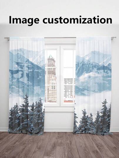 2 piezas Cortinas personalizadas, cojín decorativo personalizado DIY para el hogar, regalo de bodas, regalo de cumpleaños, regalo de aniversario, cortinas impresas con mascotas o bebés
