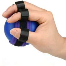 1 Piece Hand Adjustable ExerciserFive Finger Elastic Grip BallFinger Grip ExerciserFinger Split Exercise Grip Ball - Blue - View 2