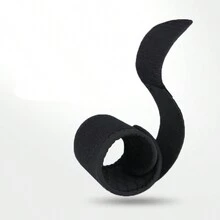 Adjustable Elastic Hook And Loop Pressure Wrist Support Sports Wristband Wrap - Black - View 3