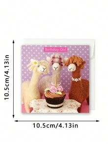 Simple And Exquisite Birthday Card, Beautiful Girl, Happy Birthday Card, Female Birthday Card - Kraft Paper - View 9