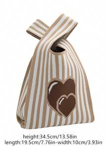Ladies" Lightweight And Cute Heart Patterned Wristlet For Casual Use - Multicolor - View 2
