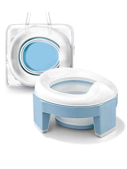 TWO DADS 1 Piece 3-In-1 Multifunctional Travel Potty Portable Folding Child Training Potty For Little Boys And Girls