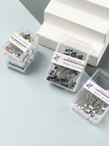 1 Box Positionsstifte und Kopfnadeln mit Kunstperle Dekoration