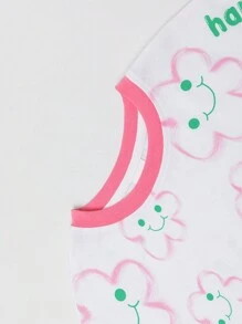 zosee Young Girl Cute Printed Short-Sleeved T-Shirt, Summer Clothes 2024 New Short-Sleeved Stylish Little Girl Top For Beach Party