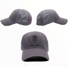 Gorra Punisher Con Malla Y Contactel Gtm Mayoreo +regalo - Caqui - Ver 3
