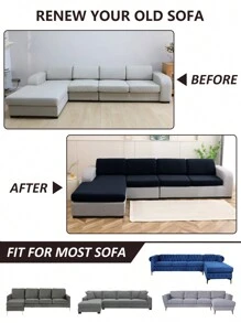 1 Pièce Housse De Coussin De Siège De Canapé, En Élastique Haut, Détachable, Lavable En Machine, Résistante Aux Éclaboussures, Convient Aux Coussins De Siège Et De Dossier De Canapé En Polyester Dans Le Salon.