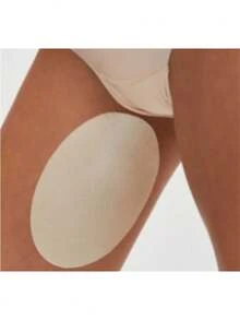 1 Pair Thigh Anti-Chafing Pads, Silica Gel Non-Slip Thigh Protector High Elasticity Leg Slimming Sweat-Absorbent Stickers - Ginger - View 3