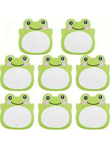1/2/5/10PCS Frog Sticky Notes Kawaii Frogs Sticky Notes Sets, Aesthetic Cute Small Frog Sticky Notes Mini Animal Self-Stick Notes Pads For Frog Lovers Office School Creative Gifts Back To School - Multicolor - View 1