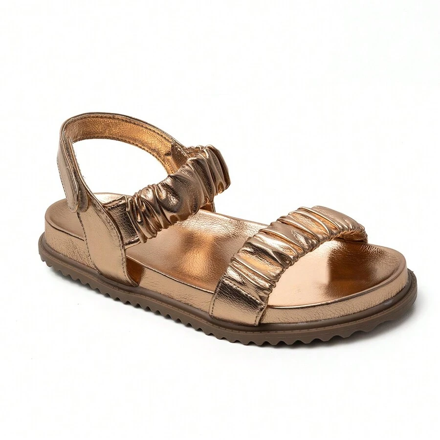 Women Flat Sandals - Màu hồng gỉ - Xem 1