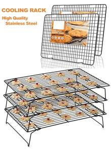 1入組，3層冷卻架，可摺疊冷卻架，蛋糕冷卻架，烘焙工具