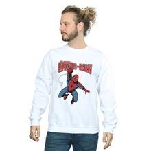 Marvel Mens Spider-Man Leap Sweatshirt (White)