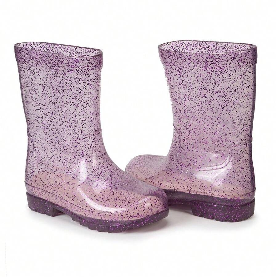 Mar&Cor Kid's Rain Boots - 玫紅色 - 查看 1
