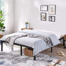 OYAJIA Single / Double / King Size Metal Bed Frame Bed Platform Bed Base 3ft 4ft6 5ft,90*190cm,135*190cm,151*190cm - Black - View 4