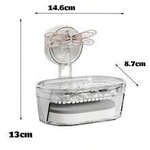 Luxurious Dragonfly Suction Cup Sponge Soap Box Wall Mounted Shelf For Bathroom Soap Dish Drainage Rack - Green - View 2