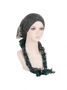 Fashionable All-Matching Turban, New Style, Hand-Woven Braid Turban, Scarf, Ladies Hat. Bonnet Hair Bonnet Turban - Multicolor - View 8