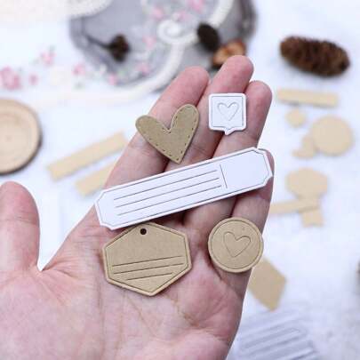 1 Set Tags Metal Die Cuts For Card Making, DIY Handmade Scrapbook Crafts Stencil, Tag Dies Cutting For Photo Album