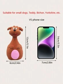 1pc Cat/Dog Lover Gift And Dog/Cat Mom Love Pet Toy For Dog Lover And Dog Mom Loves, Sound-Making Chew Toy With Random Color - Multicolor - View 2
