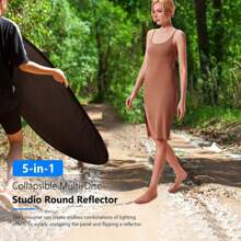 Fotografia Foto Refletor Cinco em Um Portátil Placa de Luz Dobrável para Foto 30/60/110CM