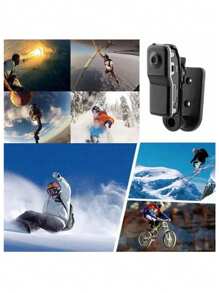 Chimexhy  Mini Cámara Cámara De Grabación Dv Soporte Máximo Tarjeta 32g Tf Salida De Video 720 * 480 Videocámaras De Grabación Duradera Grabadora De Voz Para Caminatas Ciclismo Esquí Camping - Negro - Ver 11